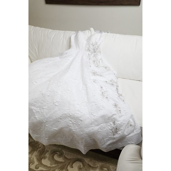 Sherri Hill Designer Ballgown Wedding Dress Crystal Beaded Sweetheart Neckline - Picture 14 of 16